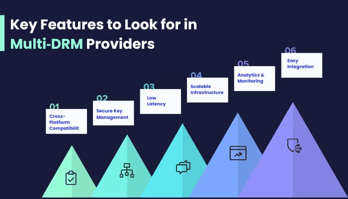 key features multi‑drm Providers